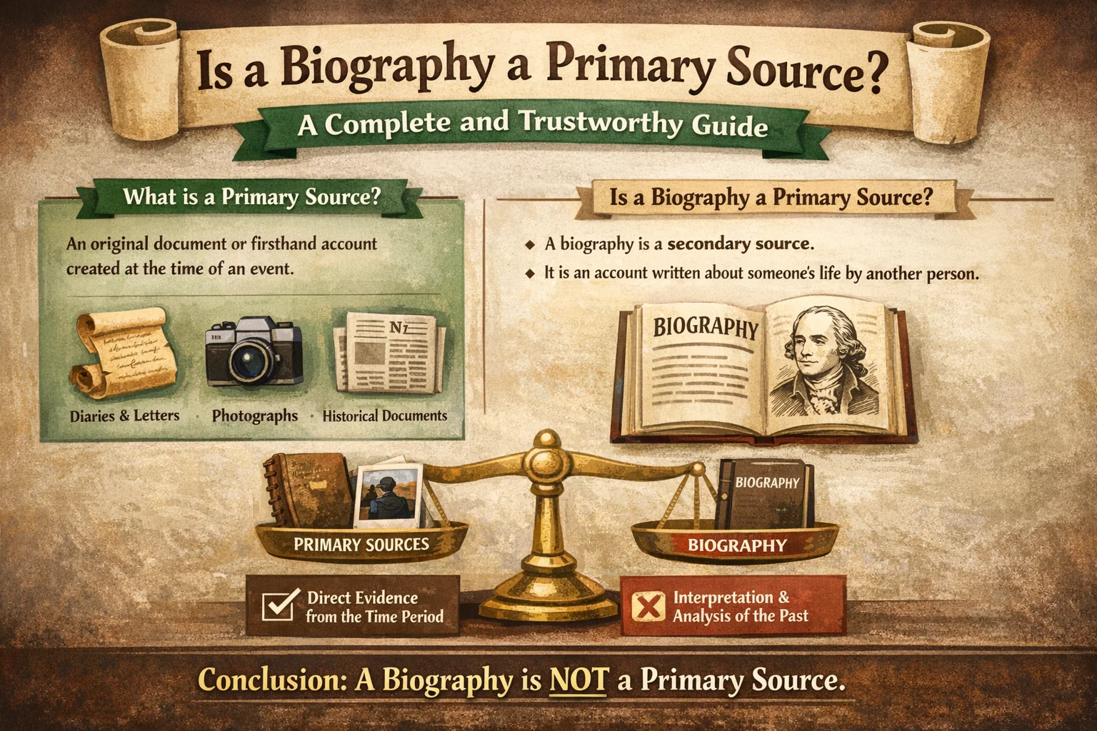 Is a Biography a Primary Source