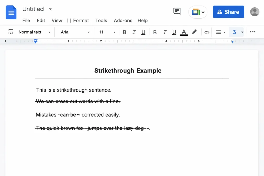 Strikethrough Google Docs – A Complete and Easy Guide for Everyone 1 task 01kjt0vt1renyaap45e64k6rdt 1772547361 img 1