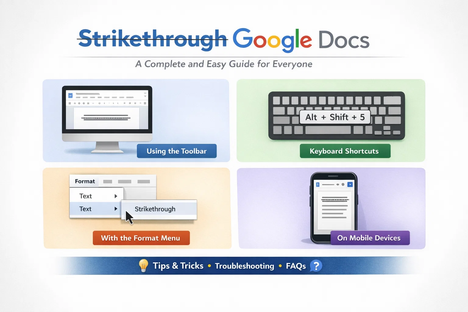 Strikethrough Google Docs