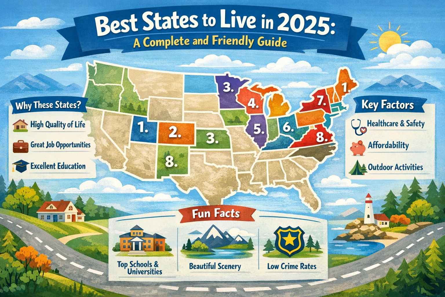 Best States to Live in 2025