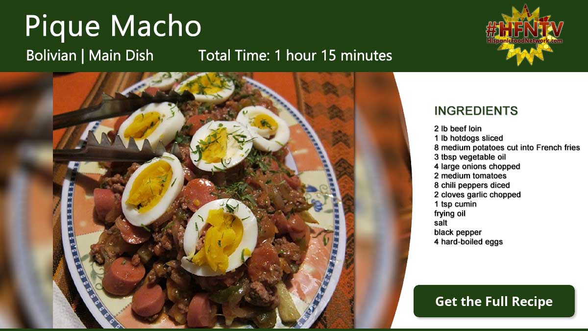Pique Macho Recipe Card a