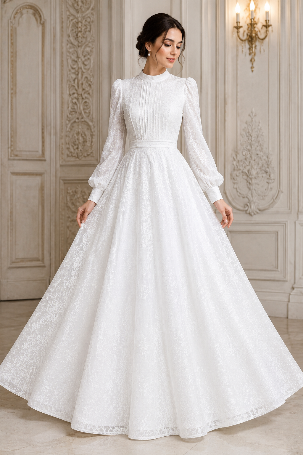 Long Sleeve White Dress